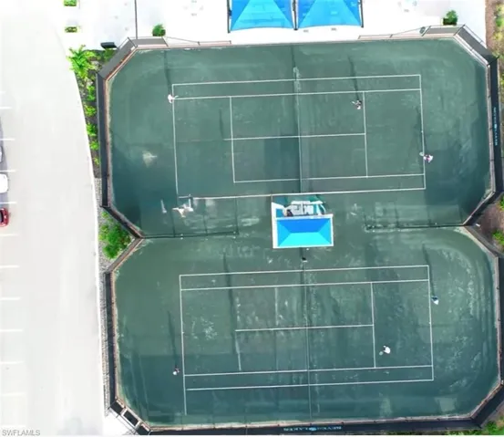 Bird's eye view Tennis Courts