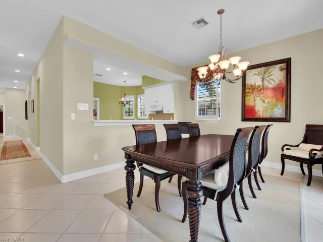 Large open dining space
