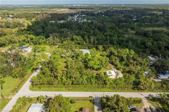 Birds eye view of property
