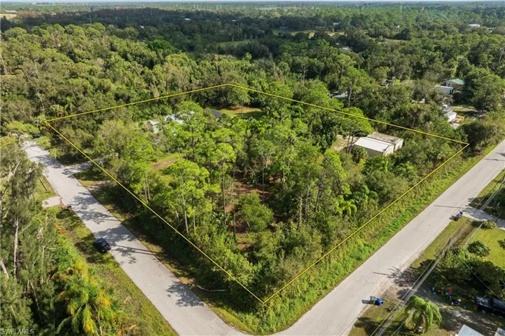 Birds eye view of property