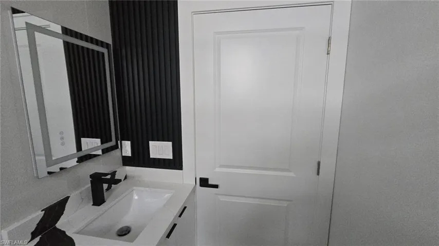 Bathroom featuring vanity