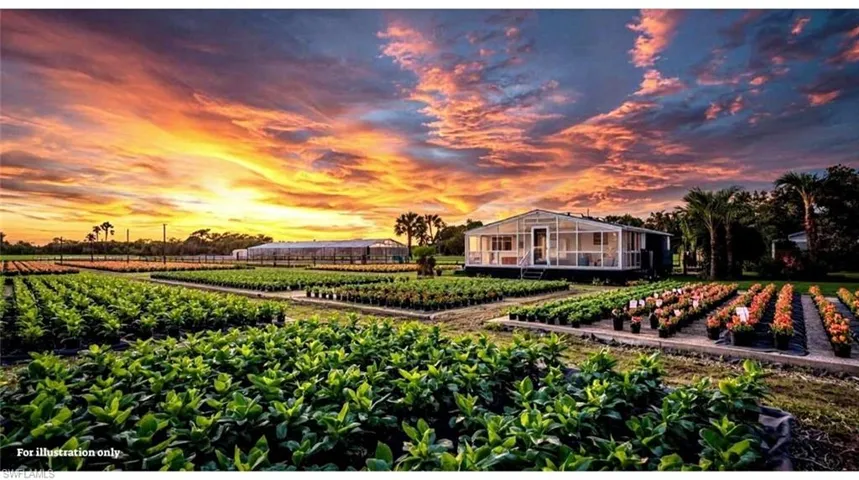 Yard at dusk featuring agricultural plots and a view of rural / pastoral area