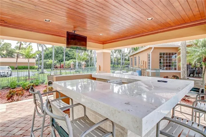 View of patio / terrace featuring a bar