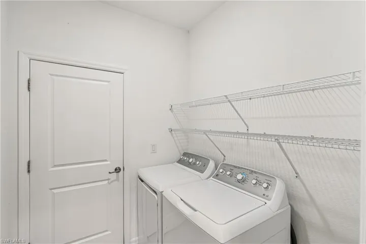 Laundry room with independent washer and dryer