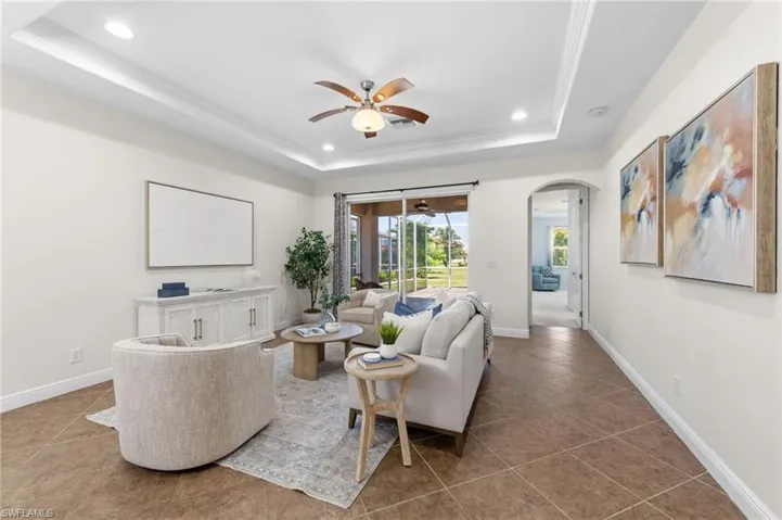 Living room with lanai access