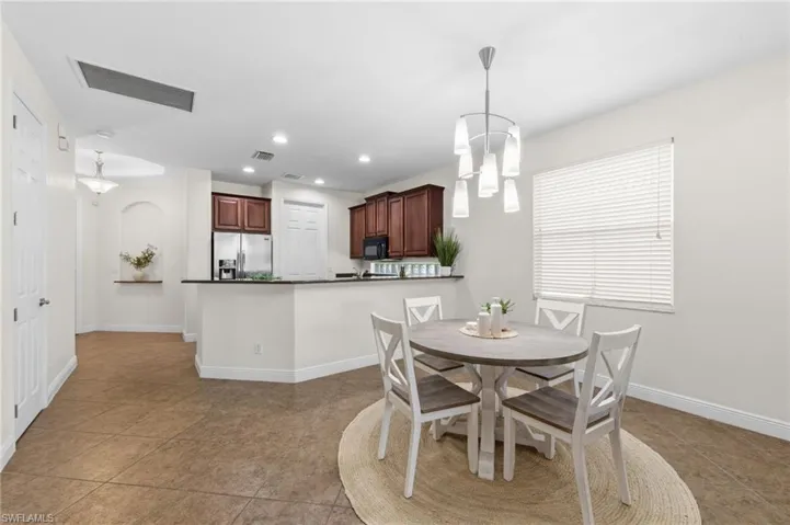 Dining and kitchen