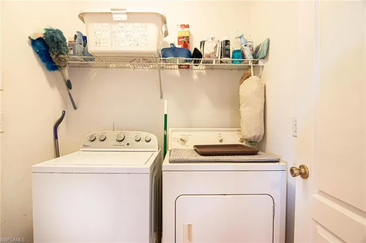 Nice size laundry area!