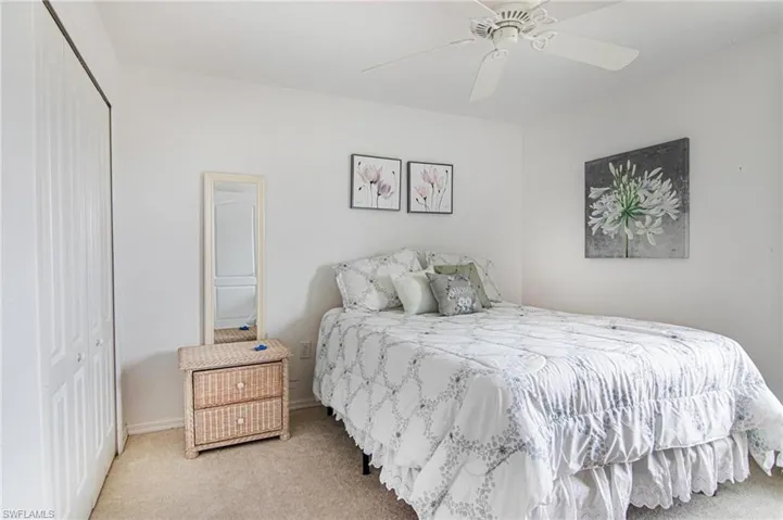 Guest bedroom 1 has large closet