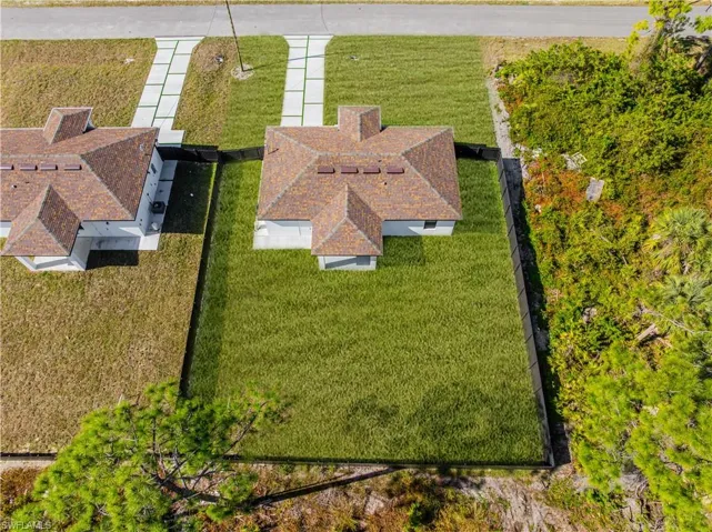 View from above of property