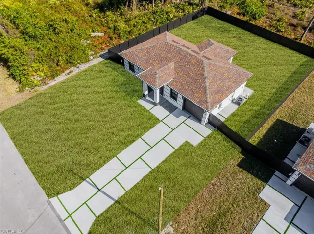 View from above of property