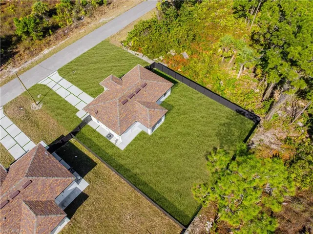 View from above of property
