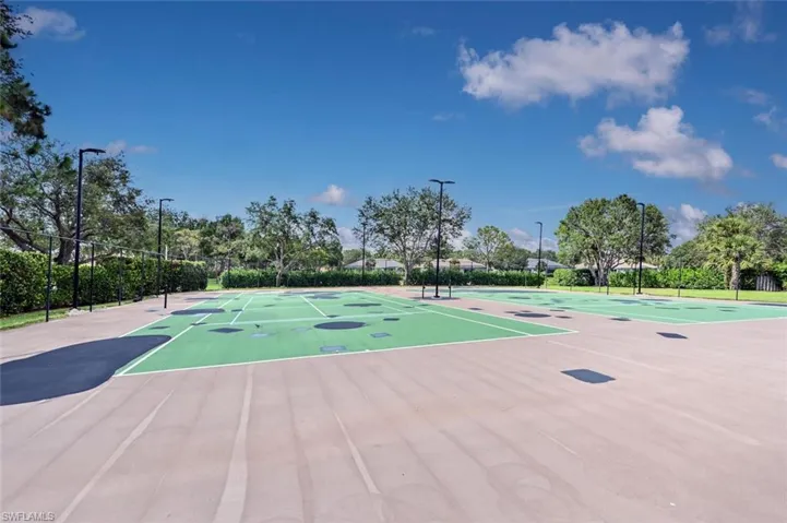 View of basketball court