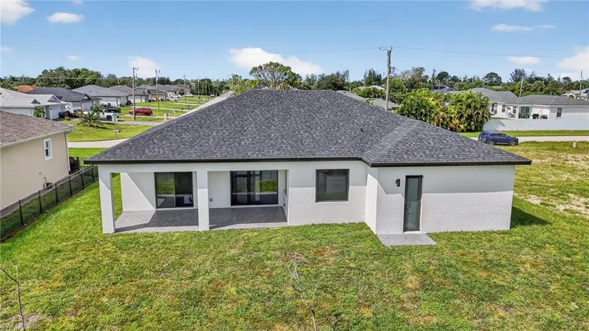 Back of property