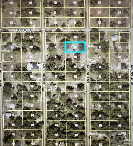 Map / location with property boundaries highlighted