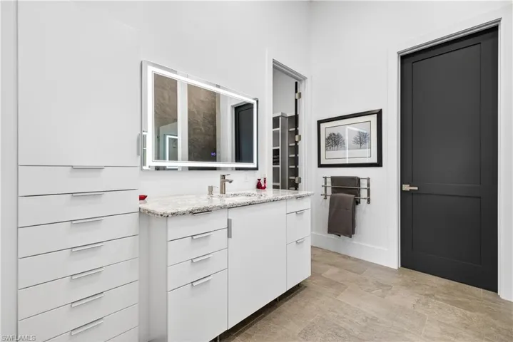 Bathroom featuring vanity