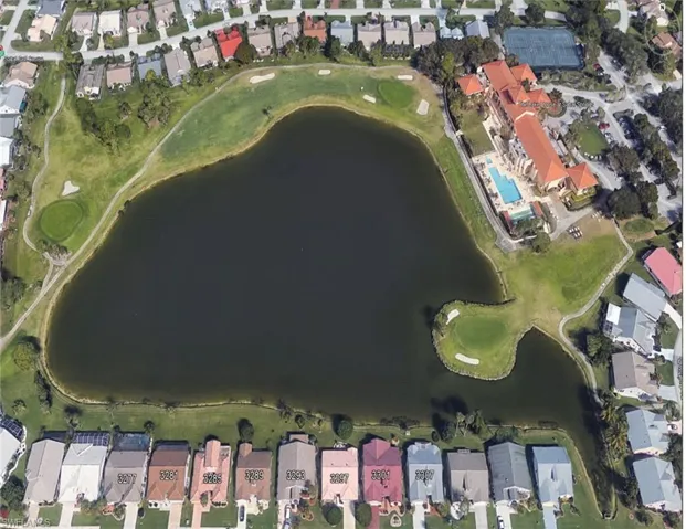 Aerial Clubhouse Lake Golf Course