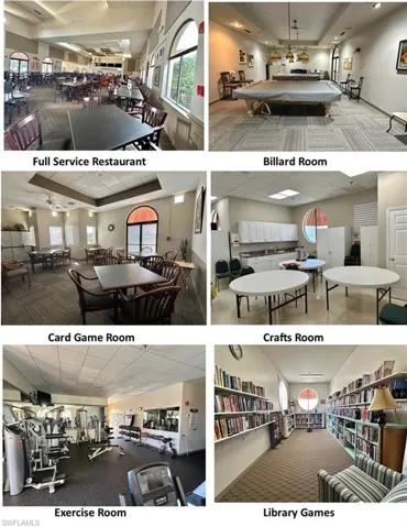 Amenity Rooms Collage