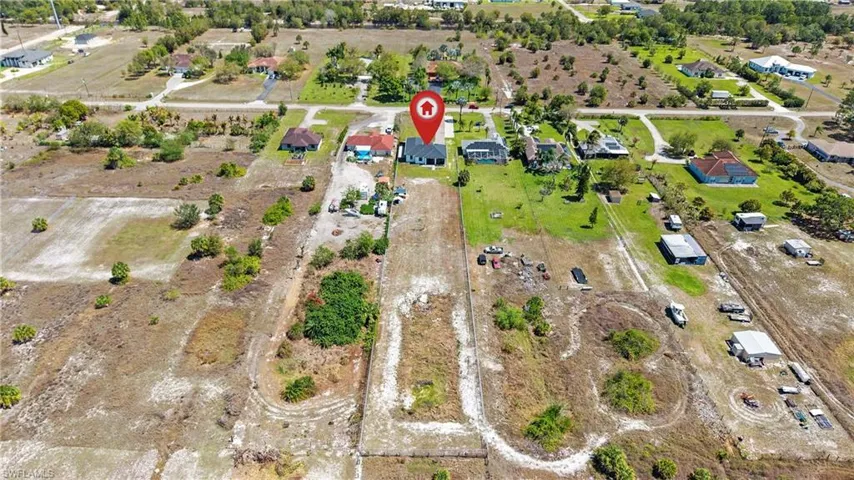 Aerial view of property's location