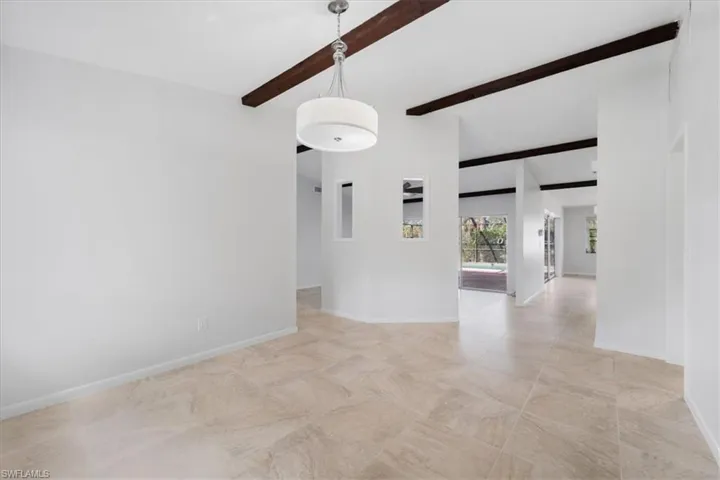ceiling with beams