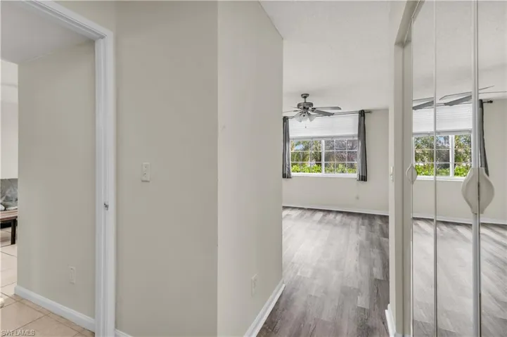 Hall with baseboards
