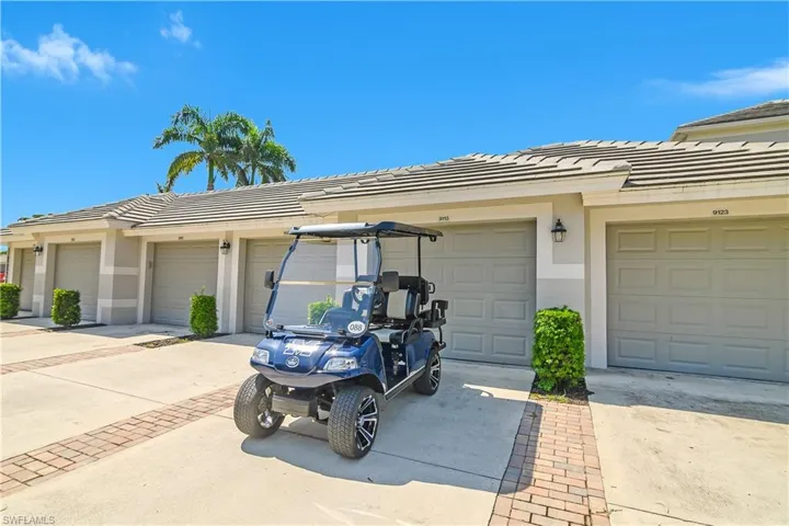 with golf cart