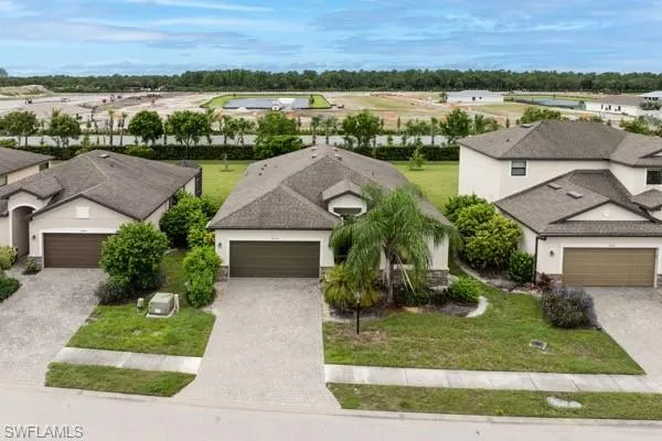 Aerial view of residential area