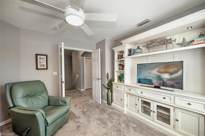 Den w/New Carpet and Entertainment Center