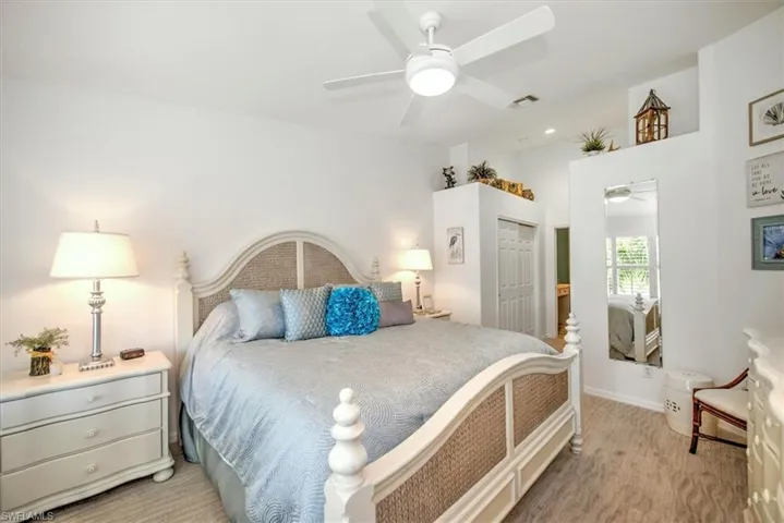 Primary Bedroom with Vaulted Ceiling