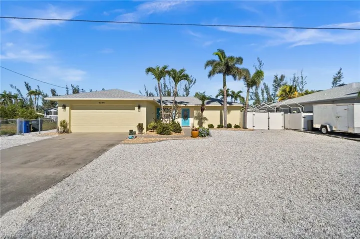 Ranch-style house with a garage