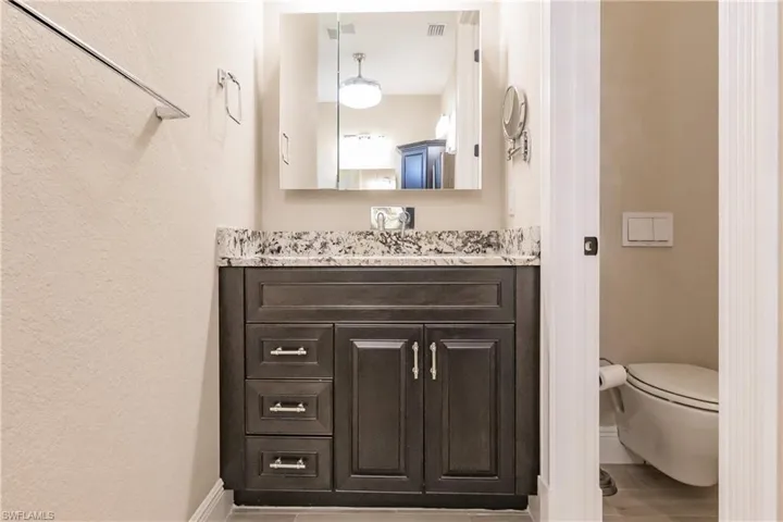 Bathroom featuring vanity