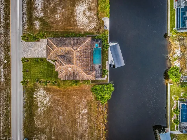 Bird's eye view of a pool