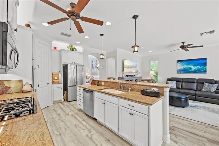 kitchen looking into family room