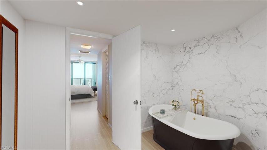 Reality renovated to showcase the possibility of the master bathroom.
