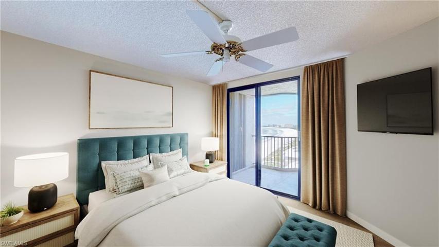 Reality staged to showcase the possibility of the guest bedroom.