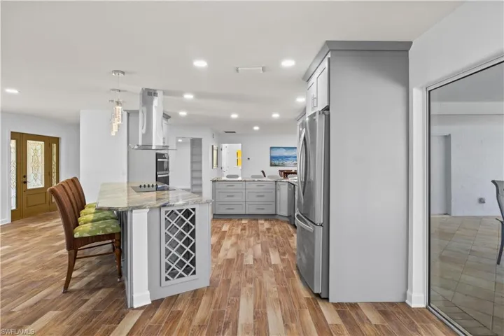 Elegantly designed kitchen showcasing luxury finishes and thoughtful functionality.