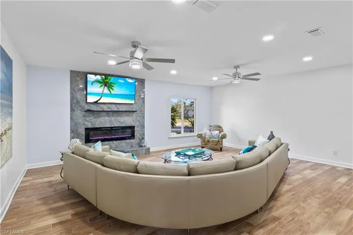 Flexible living area ideal as a media room, lounge, or additional entertaining space.