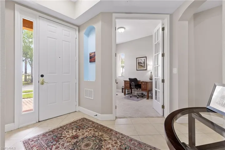 View of tiled entrance foyer