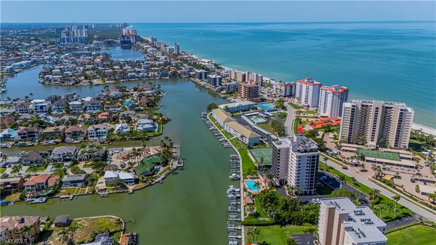 View of urban area with a nearby body of water