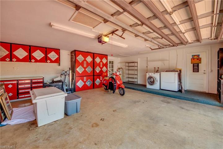 Oversized 2 car garage with plenty of space your things. Also convenient location for your Washer & Dryer