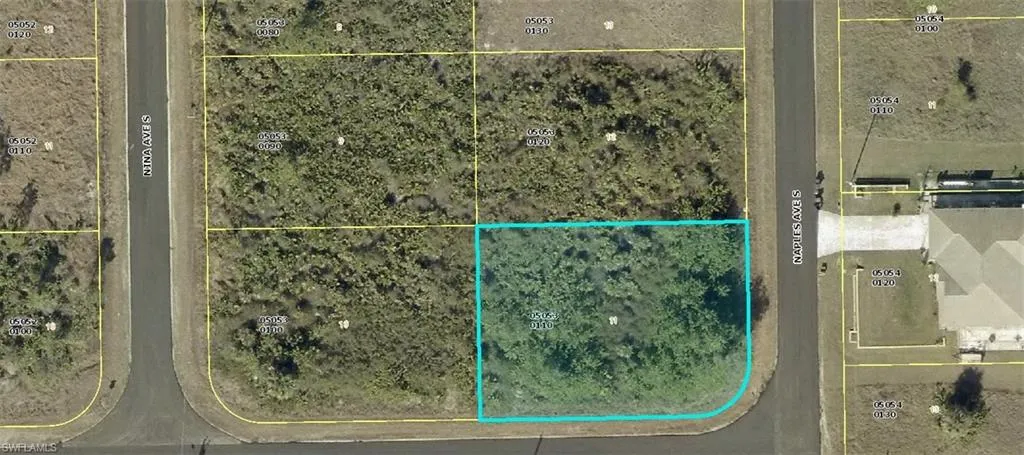 Map of property location with property parcel outlined