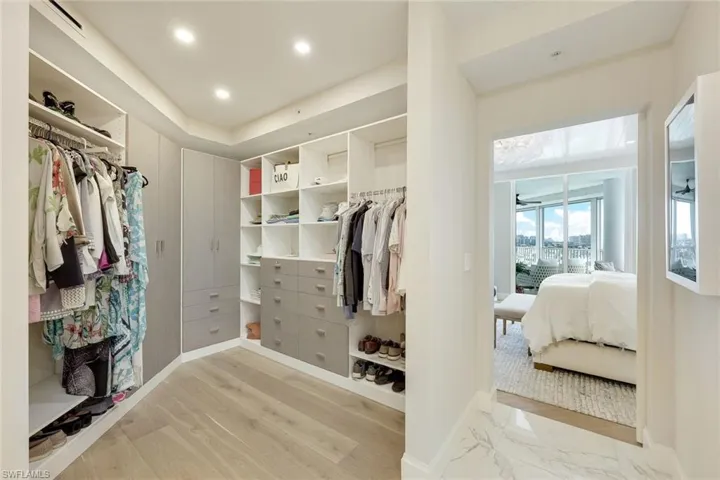 Walk in California closet.
