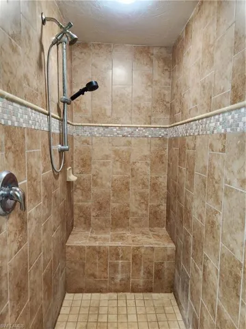 Primary bathroom Shower.