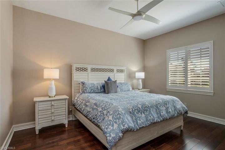 Private First Guest Bedroom En-Suite Combo Tub/Shower, Plantation Shutters