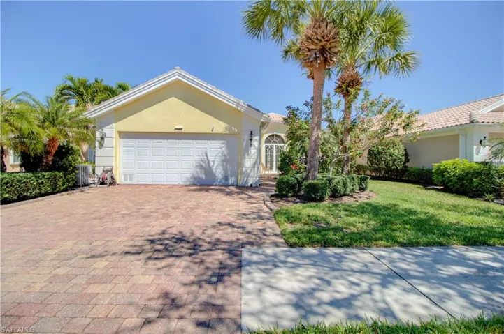 front of home, extended paver drive way