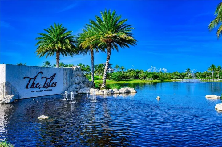 Main Community Entrance with Water view