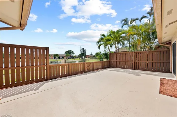 View of patio / terrace featuring fence