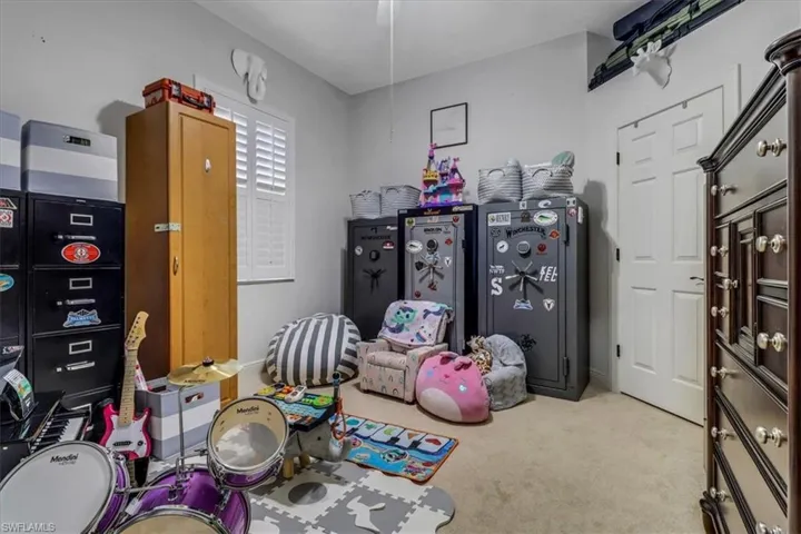 Bedroom featuring carpet floors
