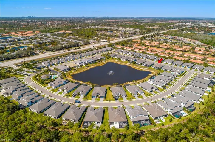Aerial view of community