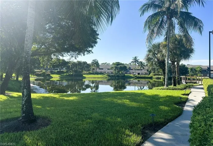 Across from island pool