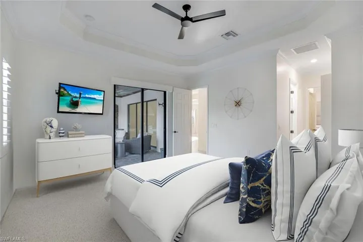 Owners Bedroom, virtually staged